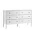 Oikiture 6 Drawer Kids Chest of Drawers White Painted Storage Cabinet