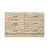 6 Chest of Drawers Aluminum Handles Wooden
