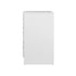 6 Chest of Drawers Aluminum Handles White
