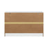 6 Chest of Drawers Aluminum Handles White