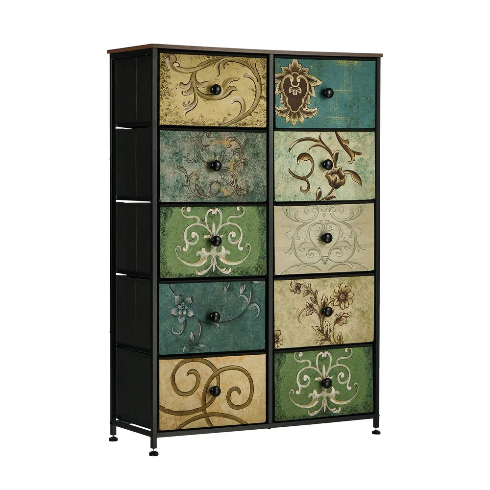 10 Chest of Drawers Fabric Cabinet Tower Tallboy Dresser
