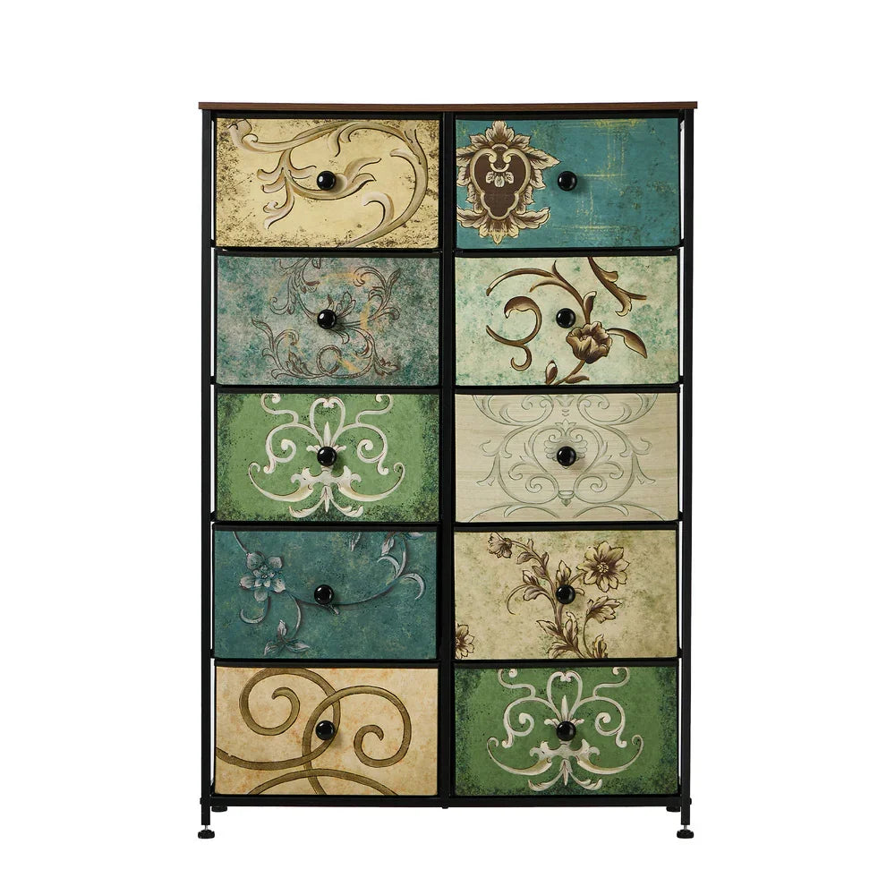10 Chest of Drawers Fabric Cabinet Tower Tallboy Dresser