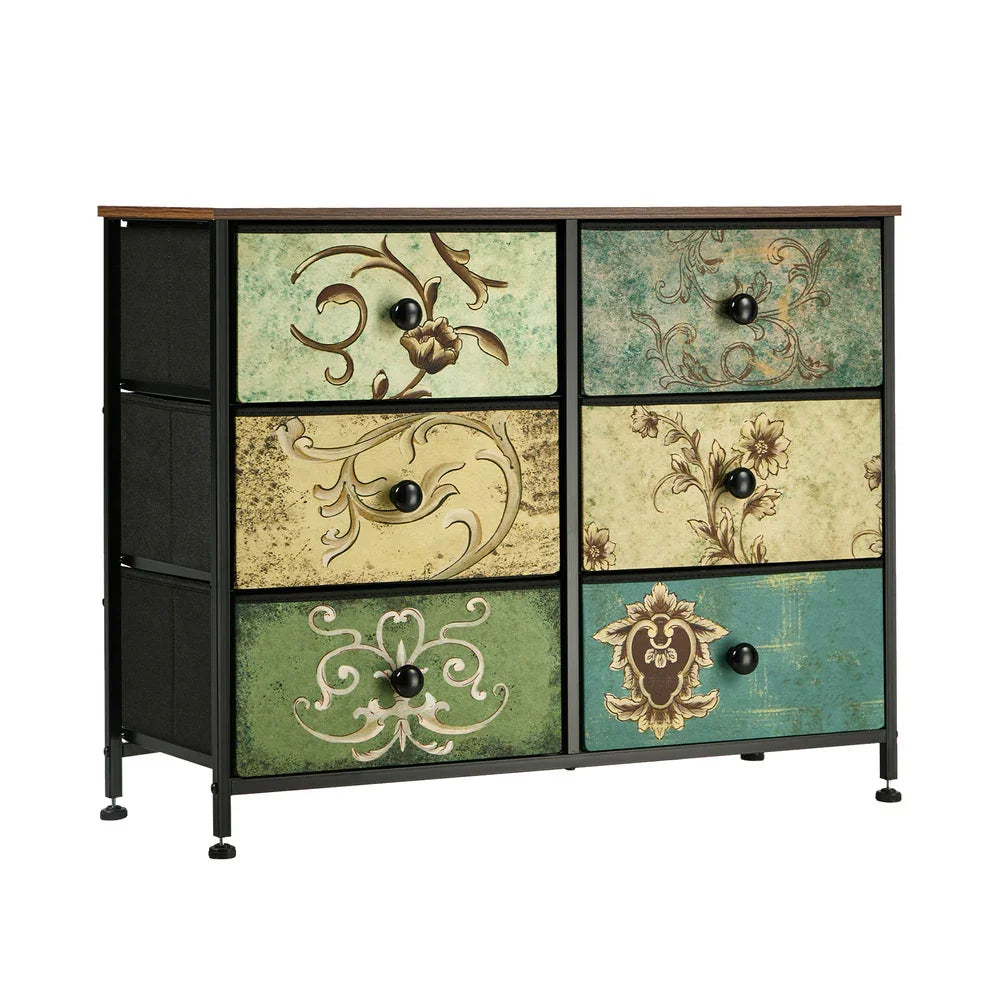 6 Chest of Drawers Fabric Storage Cabinet Lowboy Organizer