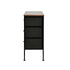 Oikiture Lowboy 5 Chest Of Drawers Cabinet Retro