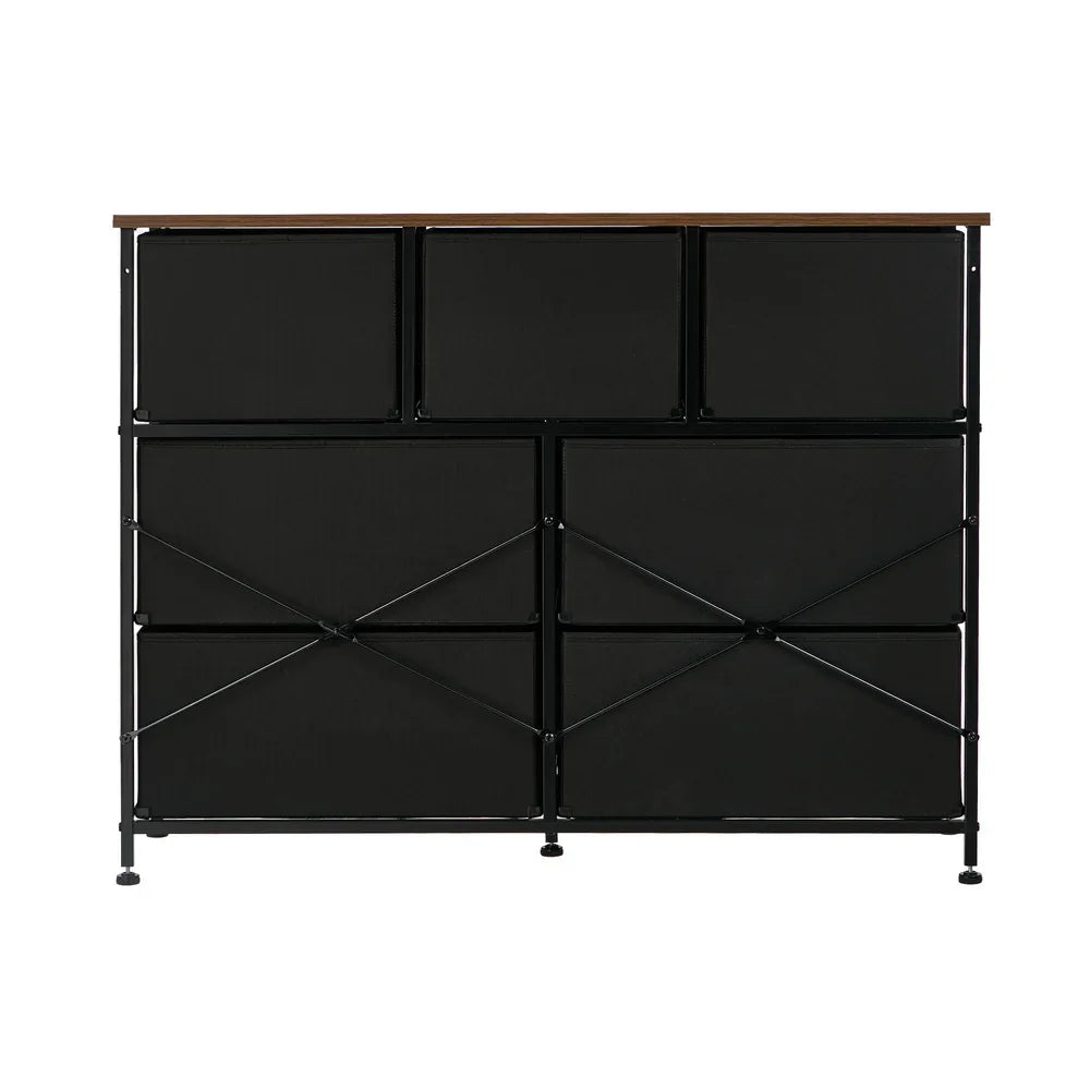 7 Chest of Drawers Fabric Storage Cabinet Dresser Lowboy