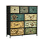 9 Chest of Drawers Fabric Dresser Vintage Tallboy Organizer