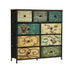 9 Chest of Drawers Fabric Dresser Vintage Tallboy Organizer