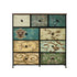 9 Chest of Drawers Fabric Dresser Vintage Tallboy Organizer