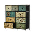 9 Chest of Drawers Fabric Dresser Vintage Tallboy Organizer