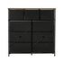 9 Chest of Drawers Fabric Dresser Vintage Tallboy Organizer