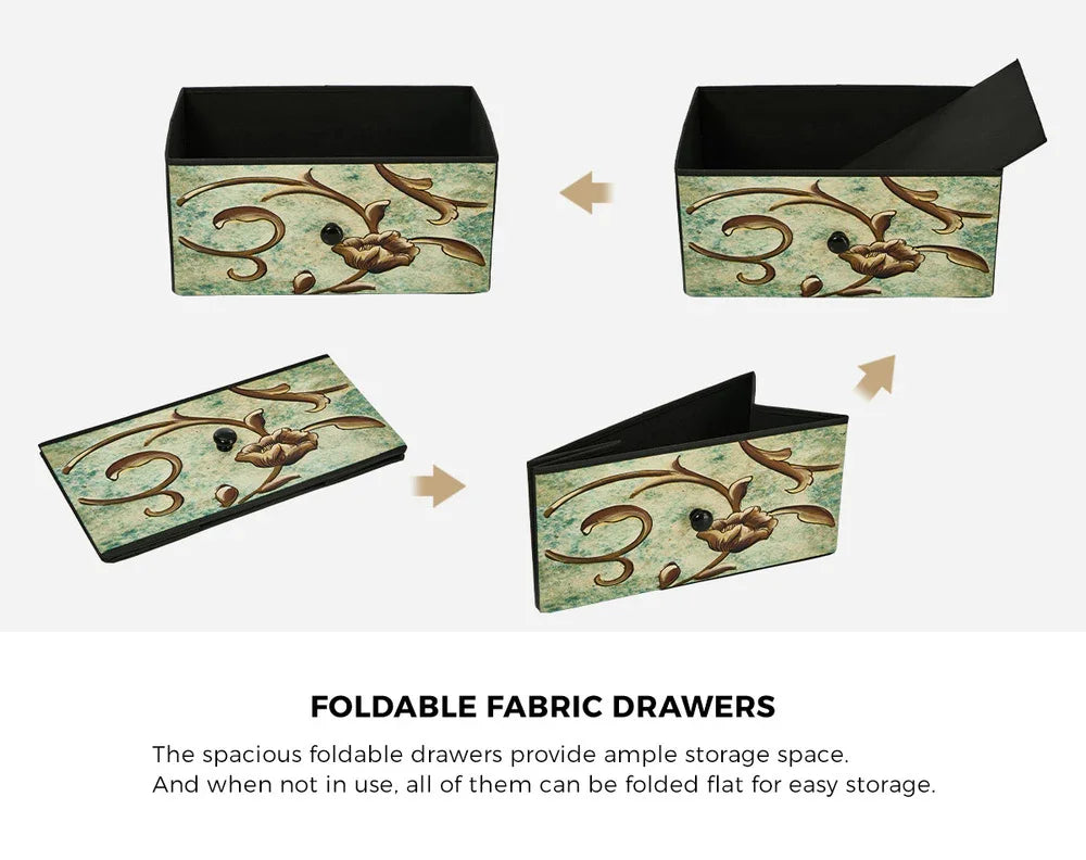 9 Chest of Drawers Fabric Dresser Vintage Tallboy Organizer