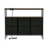 6 Chest of Drawers Fabric Retro Dresser Lowboy Shelf Charging