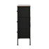 Oikiture 6 Chest Of Drawers Retro Tallboy Dresser Foldable Fabric