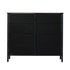 Oikiture 8 Chest of Drawers Rattan Fabric Dresser Tallboy