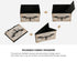 Oikiture 10 Chest Of Drawers Retro Tallboy Printed Foldable Fabric