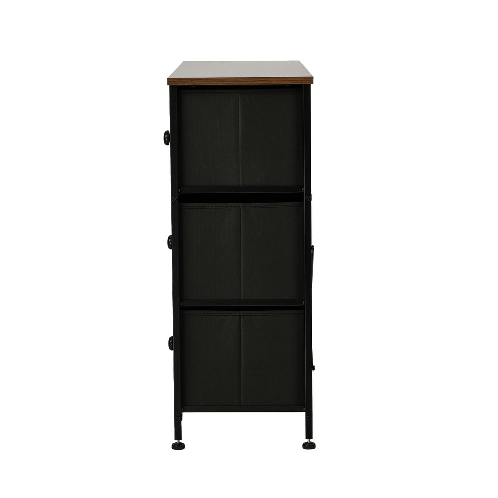 Oikiture 7 Chest Of Drawers Retro Tallboy Printed Foldable Fabric