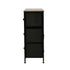 Oikiture 7 Chest Of Drawers Retro Tallboy Printed Foldable Fabric