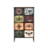 Oikiture 8 Chest Of Drawers Retro Tallboy Printed Foldable Fabric