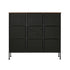 Oikiture 9 Chest Of Drawers Retro Tallboy Printed Foldable Fabric