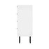 4 Chest of Drawers Tallboy Dresser Cabinet White Set of 2