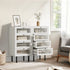 4 Chest of Drawers Tallboy Dresser Cabinet White Set of 2