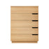 5 Chest of Drawers Dresser Tallboy Storage Cabinet Natural