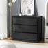 3 Chest of Drawers Lowboy Dresser Table Black