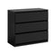 3 Chest of Drawers Lowboy Dresser Table Black