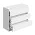 3 Chest of Drawers Lowboy Handle-Free White