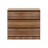 Oikiture 3 Chest of Drawers Lowboy Dresser Cabinet Bedroom Walnut