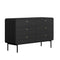 6 Chest of Drawers Tallboy Storage Cabinet Dresser Black