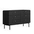 6 Chest of Drawers Tallboy Storage Cabinet Dresser Black