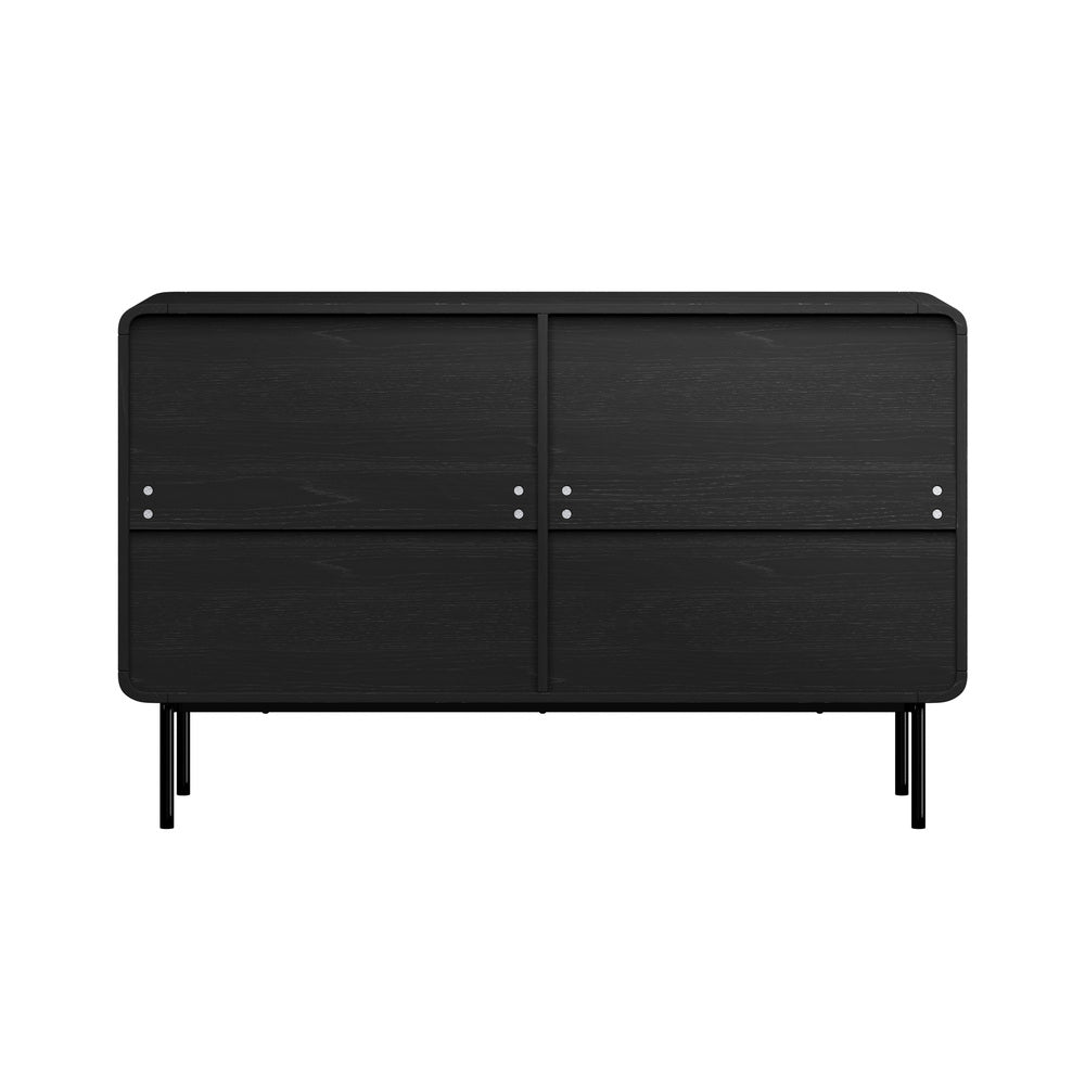 6 Chest of Drawers Tallboy Storage Cabinet Dresser Black