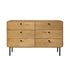 6 Chest of Drawers Tallboy Storage Cabinet Dresser Natural