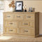 7 Chest of Drawers Bedside Dresser Tallboy Storage Natural