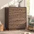 5 Chest Of Drawers Tallboy Storage Walnut