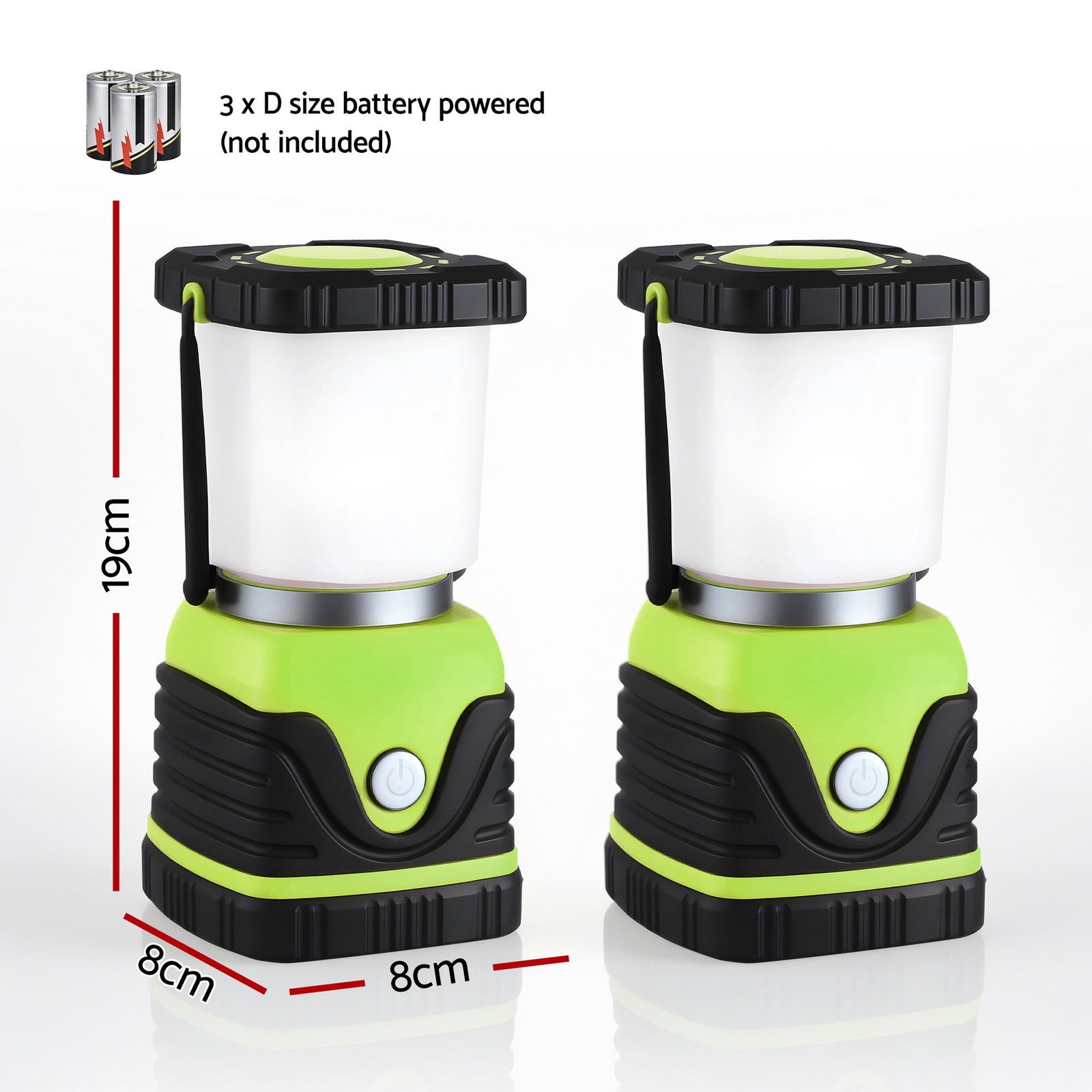 2-Pack LED Camping Lanterns, 1000LM Super Bright Waterproof Portable Emergency Tent Lights