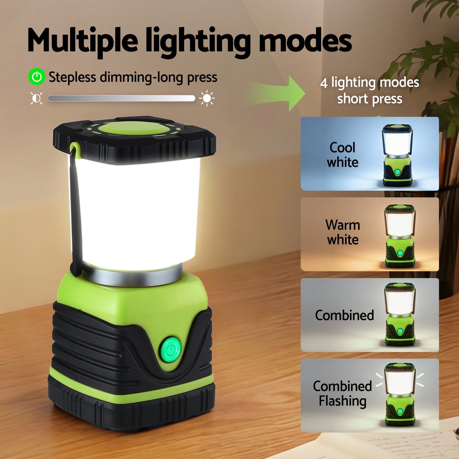 2-Pack LED Camping Lanterns, 1000LM Super Bright Waterproof Portable Emergency Tent Lights