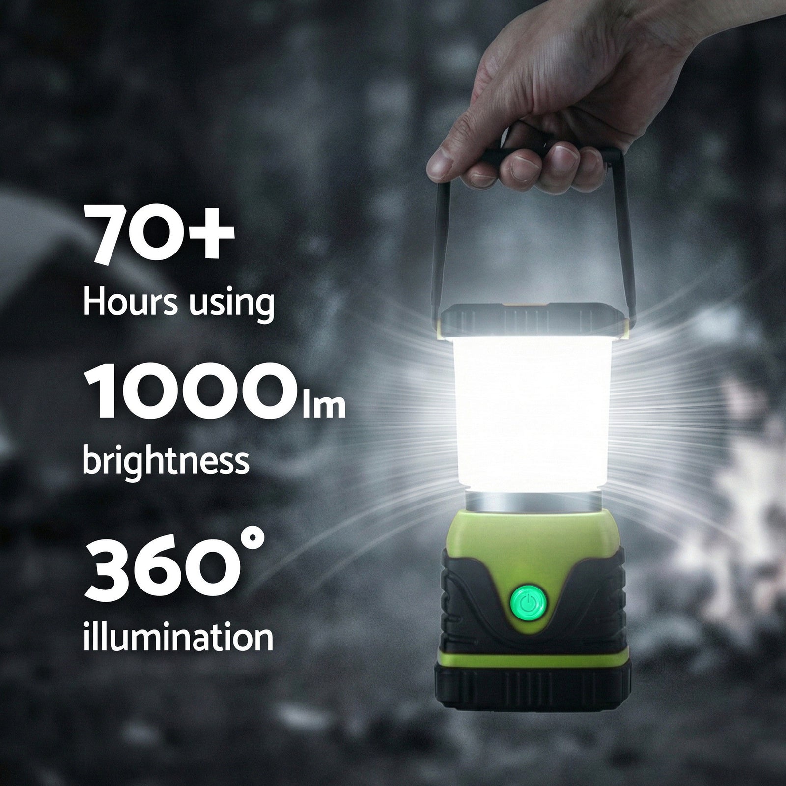 2-Pack LED Camping Lanterns, 1000LM Super Bright Waterproof Portable Emergency Tent Lights