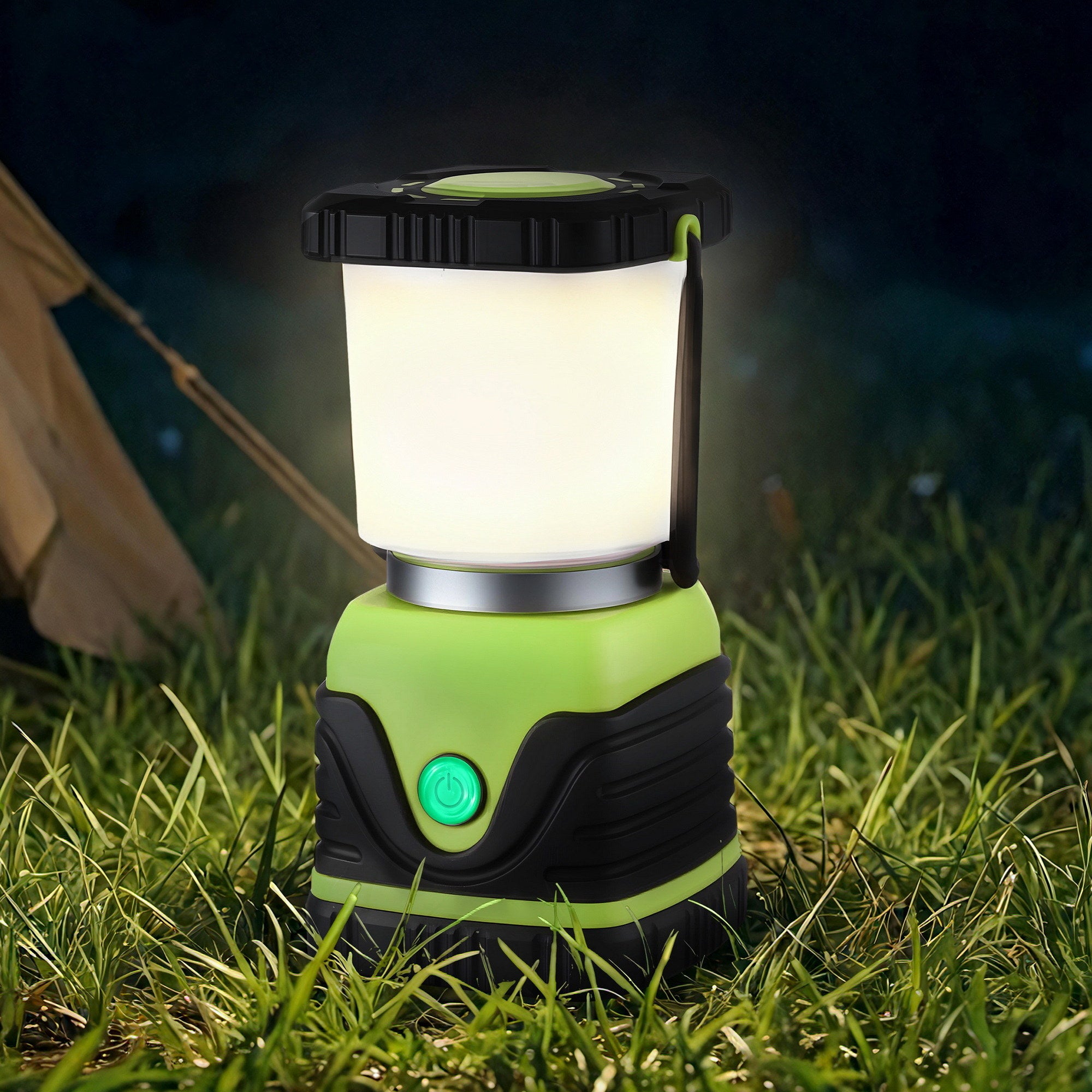 2-Pack LED Camping Lanterns, 1000LM Super Bright Waterproof Portable Emergency Tent Lights