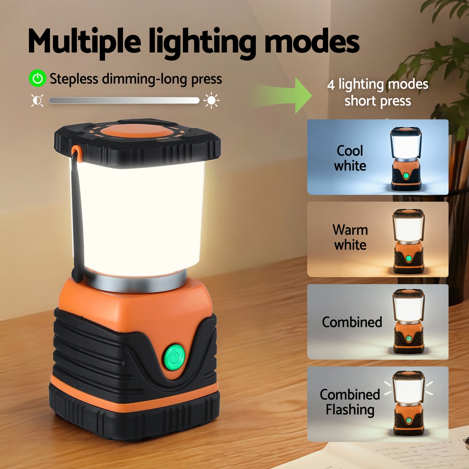 2-Pack LED Camping Lanterns, 1000LM Super Bright Waterproof Portable Emergency Tent Lights