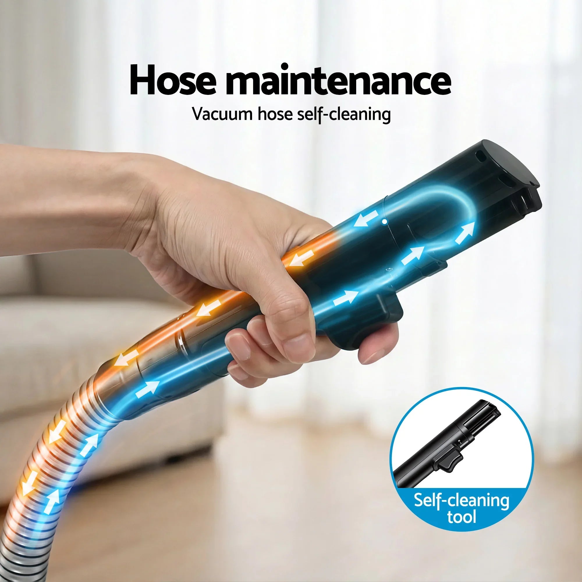 Carpet Washer Vacuum Cleaner 600W 13kpa Hose Self-Cleaning Function