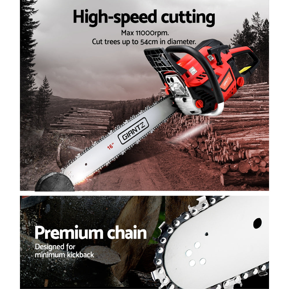 Giantz Chainsaw Petrol 45CC 16