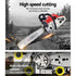 Giantz Chainsaw Petrol 58CC 20" Bar Commercial E-Start Pruning Chain Saw White