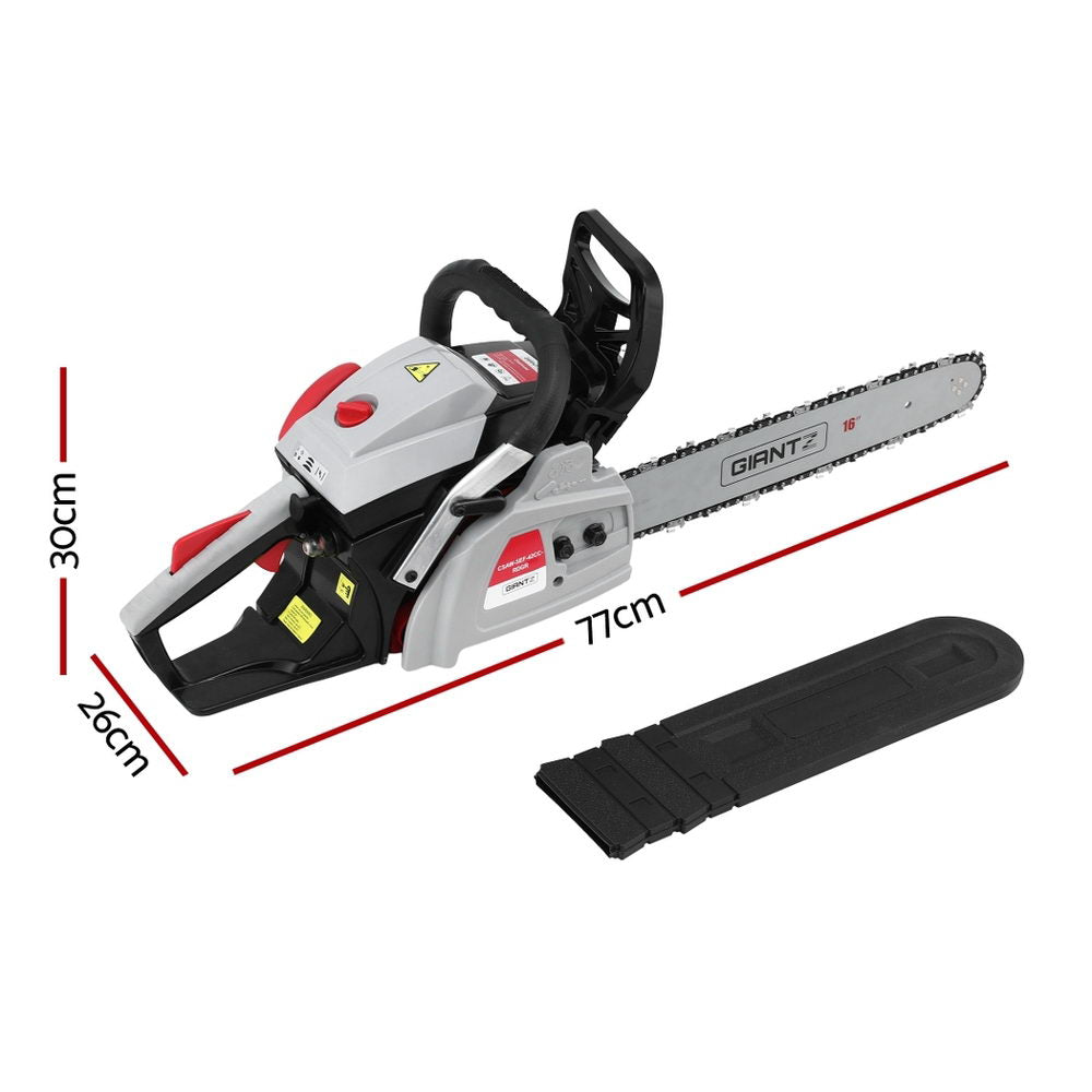 42CC Petrol Chainsaw 16'' Bar Chain Saw Lightweight for Pruning Cutting