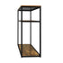 Hall Console Table 3 Tiers Shelves Metal&Wooden
