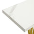 Console Table Hallway Marble Effect Narrow Desk White&Gold