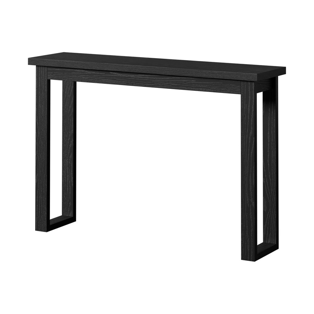 Oikiture Hallway Console Table Narrow Display Shelf Black