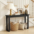 Oikiture Hallway Console Table Narrow Display Shelf Black