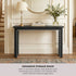 Oikiture Hallway Console Table Narrow Display Shelf Black